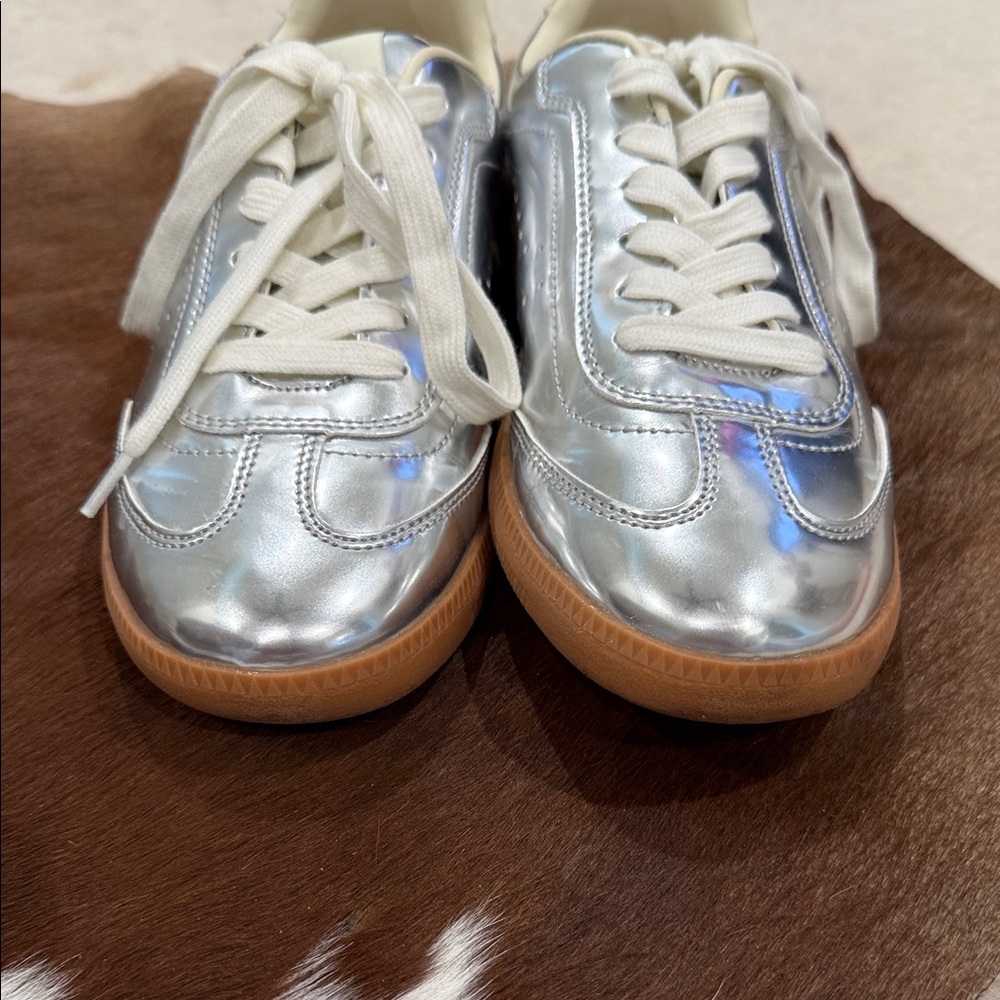 Steve Madden Silver Women's Sneakers - Picture 3 of 5